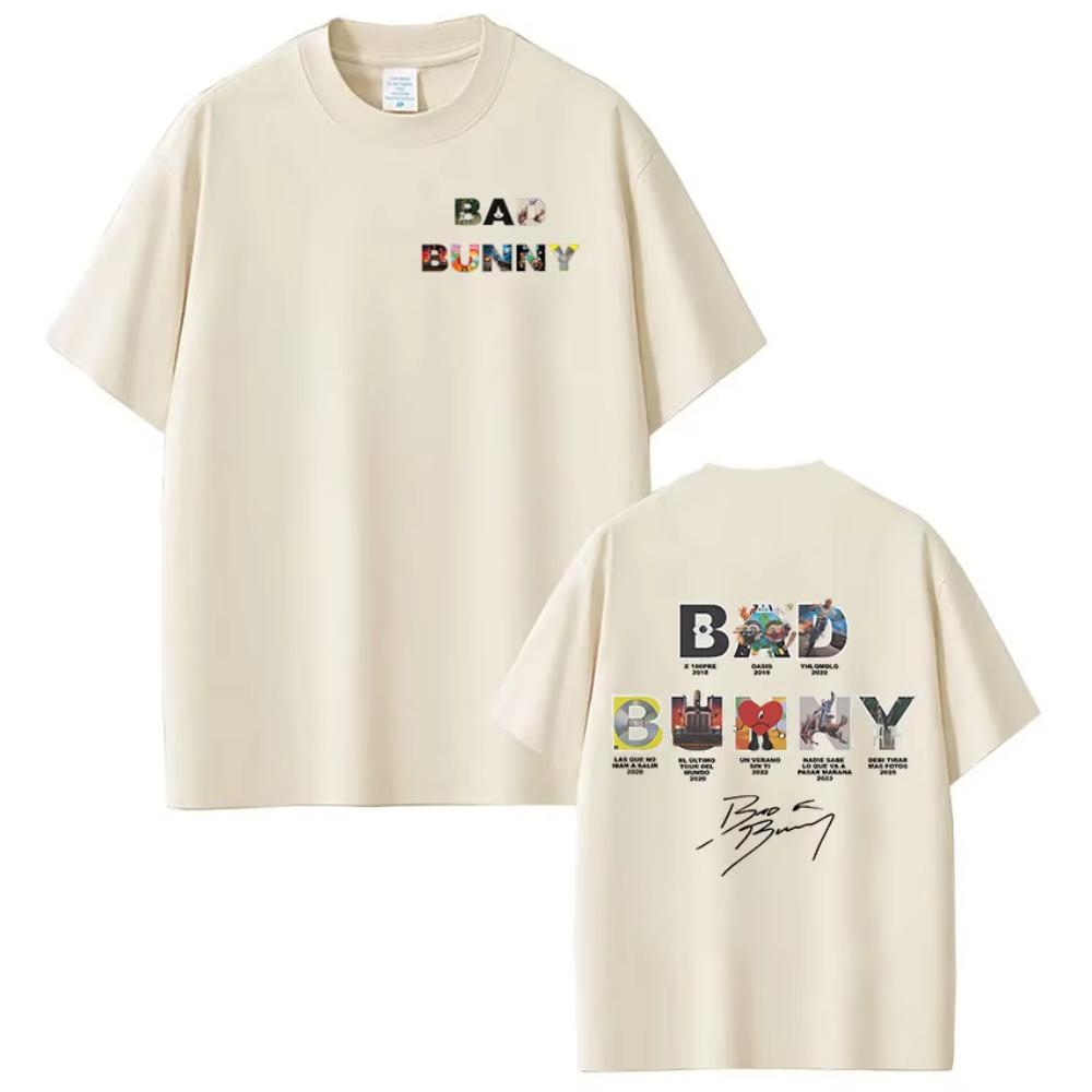 

Rapper Bad Bunny Album Cover T-shirts Debi Tirar Mas Fotos DTMF T Shirt Men Women Fashion Harajuku Hip Hop Short Sleeve T-shirts S разноцветный