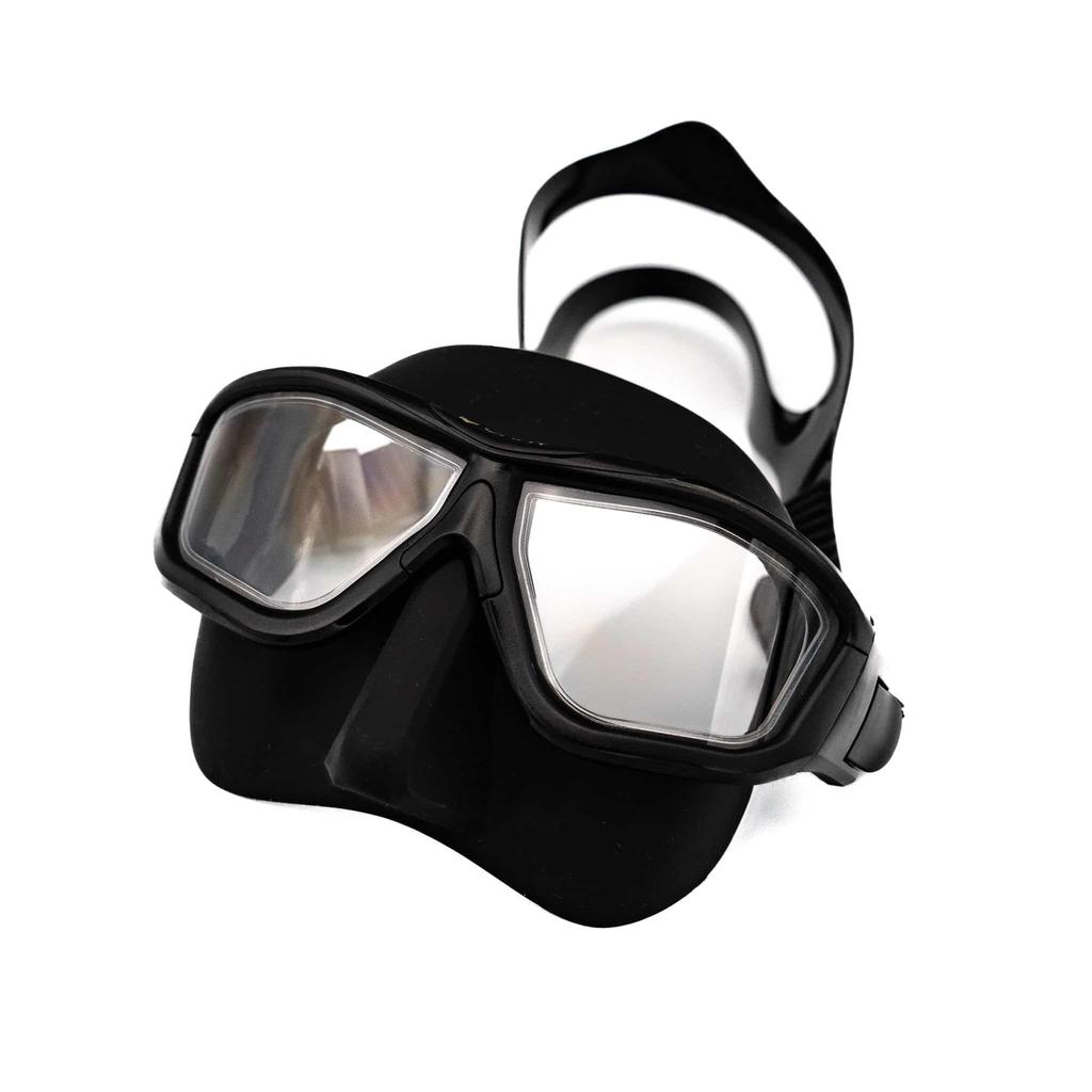 UMMY Freediving Mask Streamline 2024 Model Freediving Skin Diving Snorkeling (Matte Black)