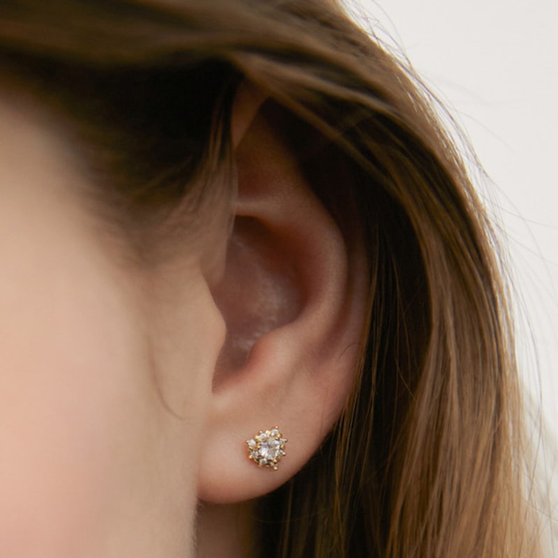 

TATIANA (925 Silver) Heartlet Glow Earrings EC3154 Gold Plated