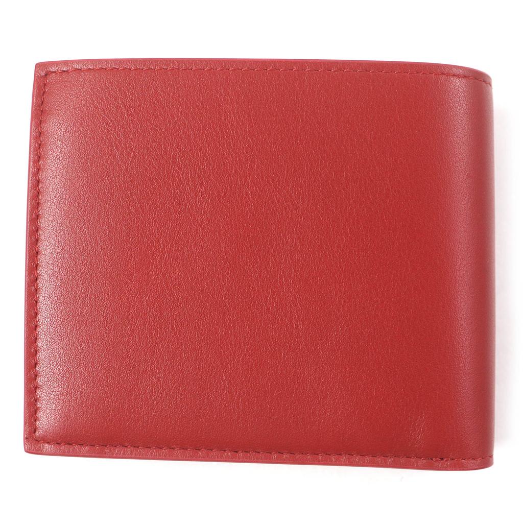 Pristine Dunhill Bifold Wallet GT 4CC Coin case Billfold Red leather mens Used