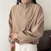 New Arrivals Open Run Women Sporty Check Rustling Pocket String Hooded Zip Up