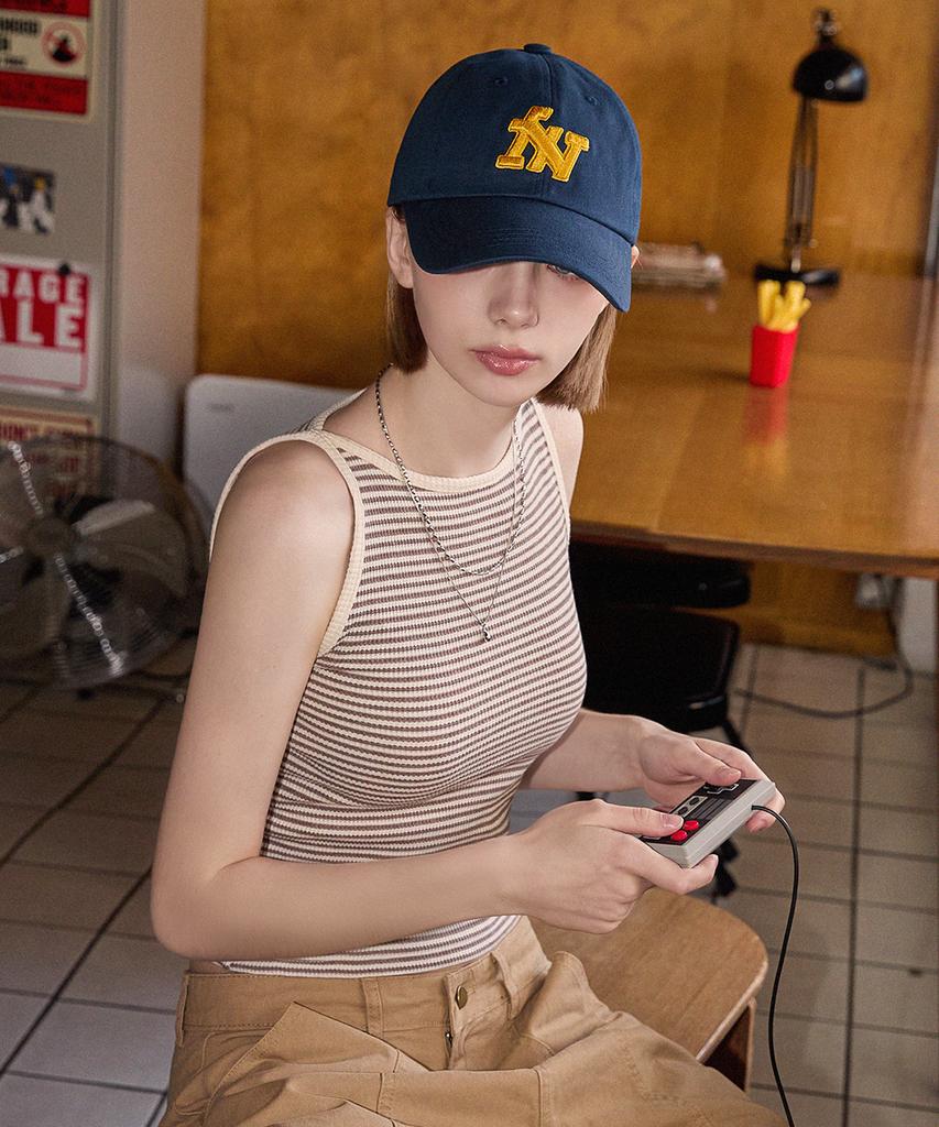 Nasibeunmoeo Basic Line Ball Cap Navy