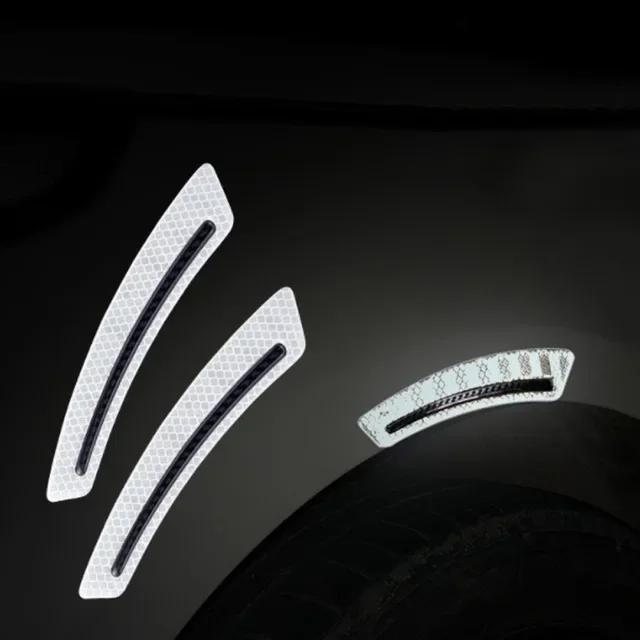 Practical Glossy Reflective Sun-resistant Car Fender Protector Wheel Arch Mouldings Sticker Wheel Eyebrow Sticker Decorative
