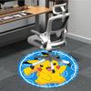 1pc Pikachu Pokémon Office Round Area Rug, Bedroom Living Room Home Decor, Room Deco,  Offic a1016129