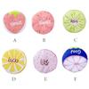 Cute Fruit Pattern Waterproof Shower Cap Cartoon Lace Elastic Band Bath Hat for Adults Women Bathroom Products
