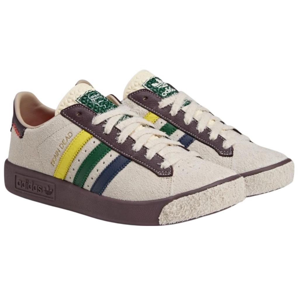 Brain Dead X Adidas Forest Hills Cream White Men Sneakers Pantone Night-Red JR7943
