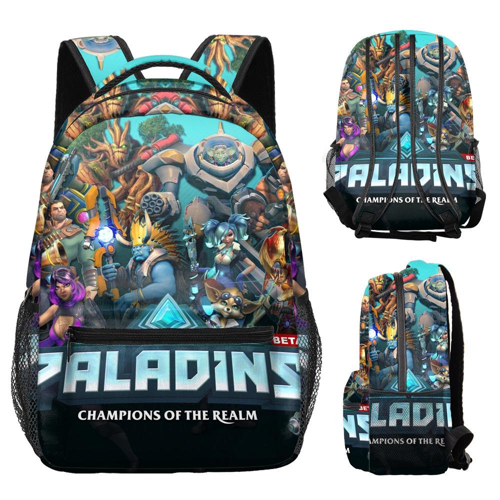 Harajuku Novelty Kpop Youthful School Bags Unisex Paladins Travel Bags 3D Print Oxford Waterproof Notebook Shoulder Backpacks