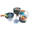 Outdoor Folding Cookware Set, Portable Tableware, Hard Anodized Aluminum, SpaceSaving, MultiPerson