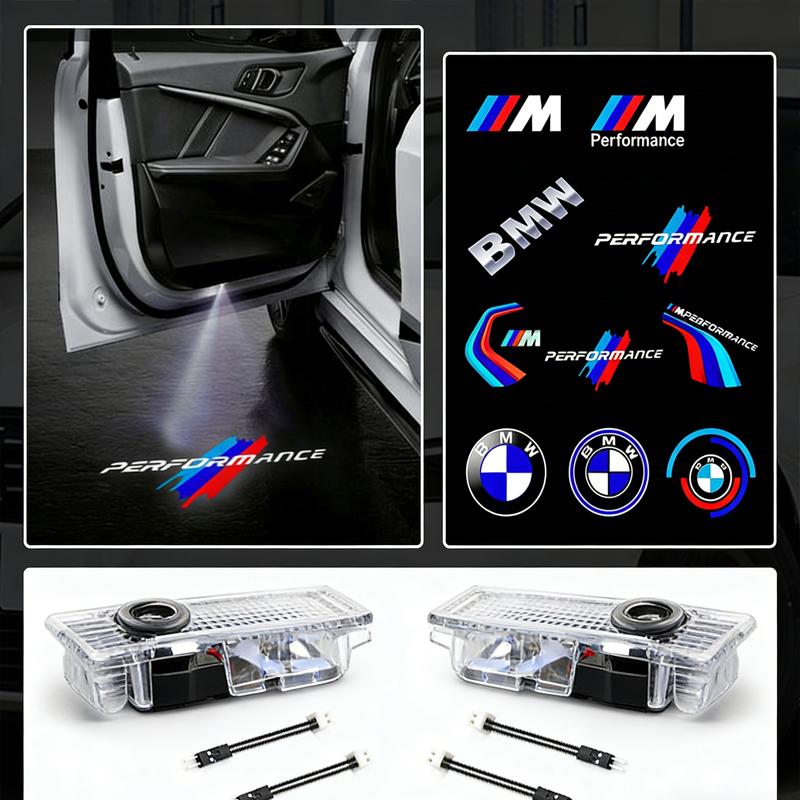 2Pcs/set LED Car Door logo Projector Lamps Welcome Light For BMW M E90 E60 F18 E46 F30 F20 M2 M5 M3 E87 M4 X3 X5 X1 Accessories
