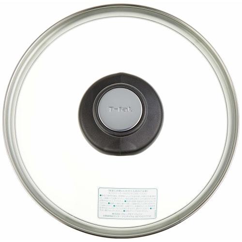 T-fal Glass Lid, 22cm (for Handle-equipped Frying Pans, Pots, and Pressure Cookers, 4.5L/6L), X3070010, Clear