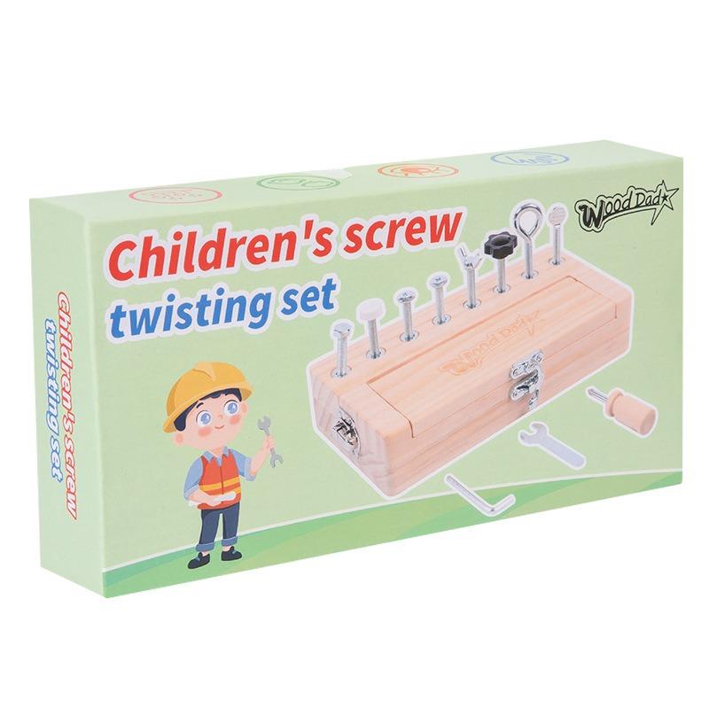 Montessori Early Education Intellectual Toy Screw Nut Busy Board For Kids