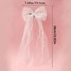 1 pièce de Headwear à Nœud Papillon et Perles, Voile de Mariée pour Accessoires de Fête de Mariage, Pince à Cheveux Élégante pour Cadeau de Fête pour Femmes