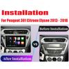 For Peugeot 301 For Citroen C-Elysee CElysee 2012 - 2018 Android 14 DSP Car Radio Multimedia Video Player Navigation GPS