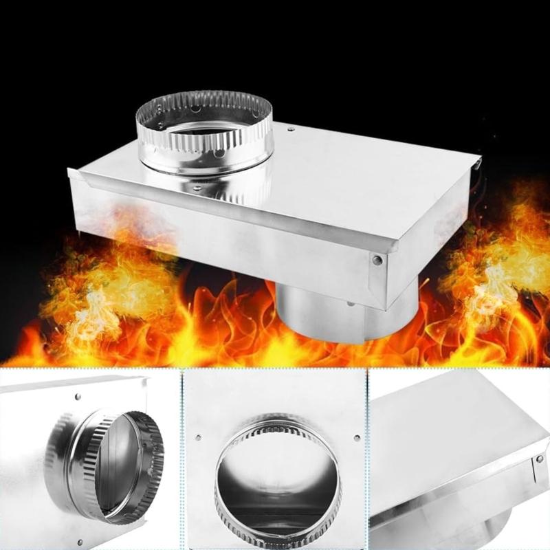 Adjustable Dryer Vent Periscope Space Saving Laundry Room Solution with 2 Clamps Foil Tape Stainless Steel Texture