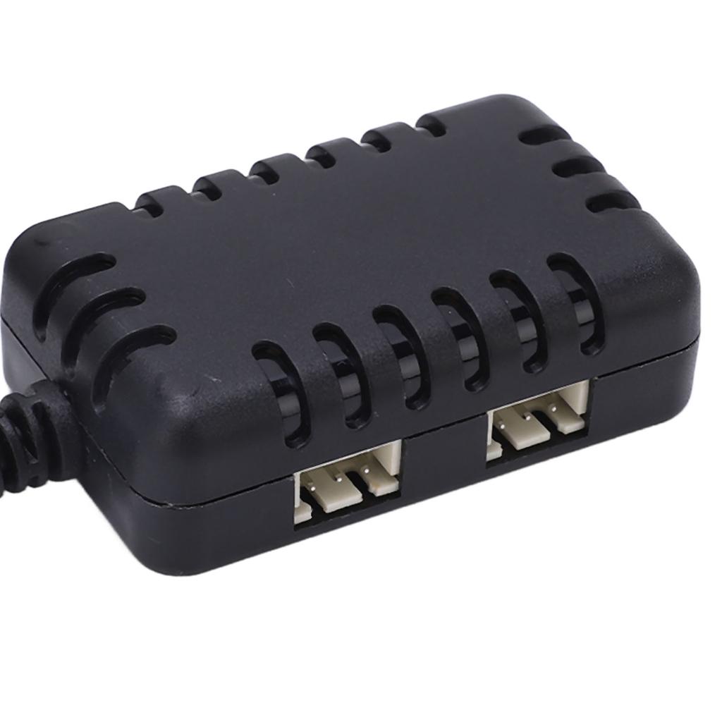 Carregador de Equilíbrio de Bateria LiPo 2 em 1 7,4V Carregador USB de Plástico com Luz Indicadora para Carros e Barcos RC Wltoys
