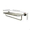 Towel Rack with Shelf Stainless Steel WallAttached Rustproof Mirror Light