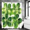 Green fresh leaves Shower Curtain Washable Dirt-Resistant Shower Head waterproof Polyester Bath Curtain For Home Decor