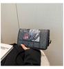 Newspaper Wind 2025 Personalized New Fashion Simple Design Trend Summer Shoulder Crossbody Women's Small Square Bag