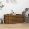 VidaXL Boîte de rangement Marron miel 91x40,5x42 cm Bois massif pin 825001