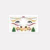 Christmas Makeup Face Stickers Cute Sweet Creative Christmas Day Temporary Tattoo Stickers