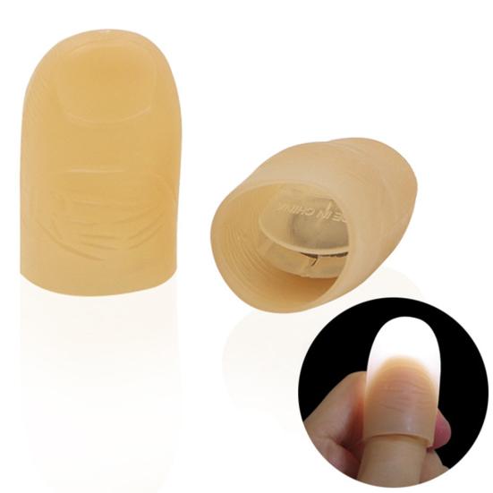 

2 шт. светодиодная подсветка кончиков большого пальца Kuso Prank Magic Party Trick Реквизит Детские игрушки белый