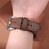 Vintage Oil Wax Leather Watch Band 20mm 22mm 24mm for Smartwatch Wristband Handmade Stitching Cowhide Strap for Panerai Belt