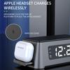 Alarm Clock Wireless Charger 3 In 1 For Iphone 14/13/12/11 Digital Display Wireless Chargers For Apple Watch/airpods Pro