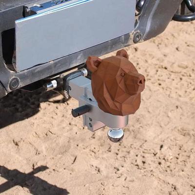 Bear Trailer Hitch Ball Cover 3d Printed Tow Design Coupling Coupling Cap Ball Trailer Trailer Cover Rv Motor J6q0