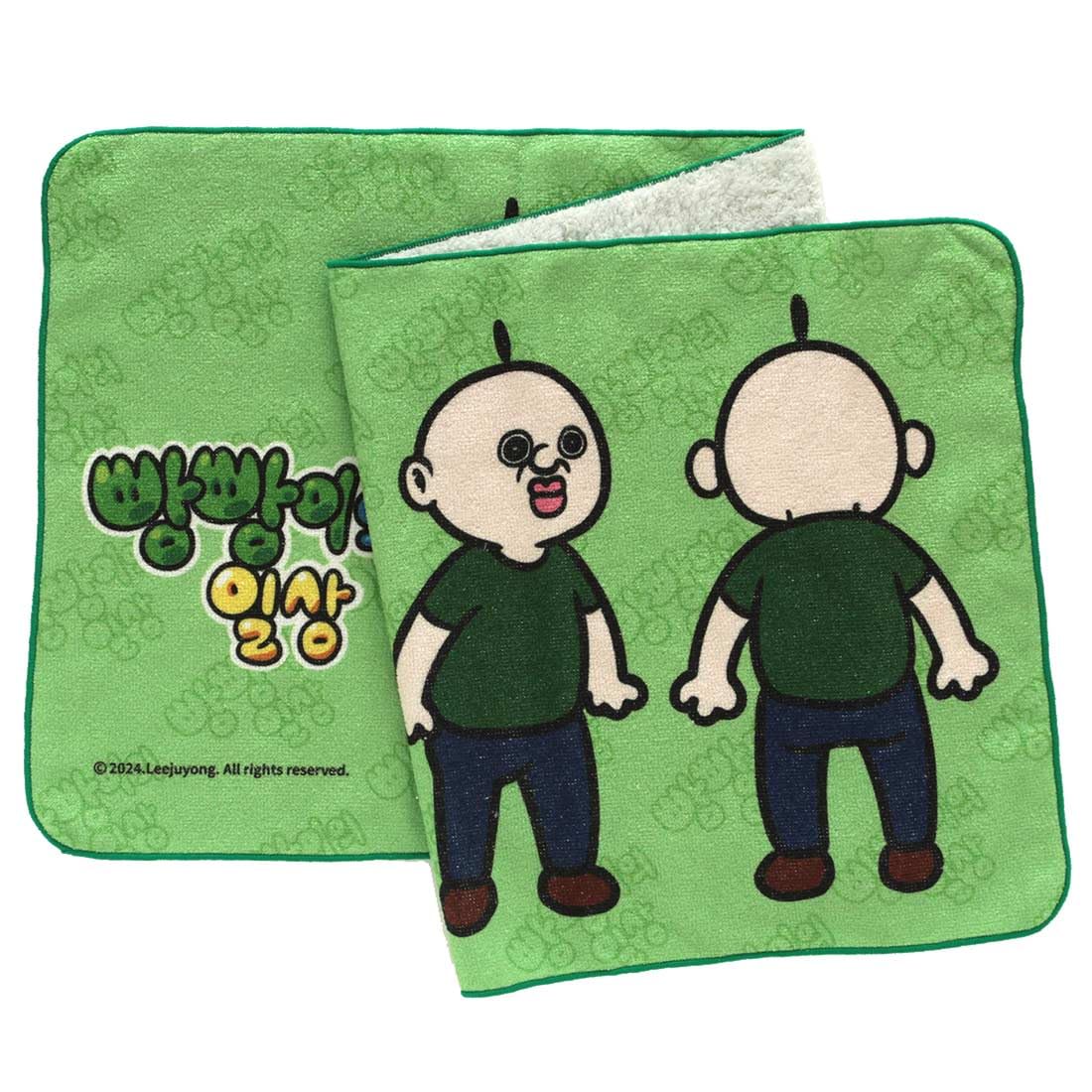 

Panpan-kun s Daily Life Face Towel 0003 (Green) Women s Face Towel 001135-0003-01