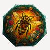 Bee Honeycomb Nature Artwork pattern umbrella, portable and foldable design, 8 ribs, a casual accessory for Halloween, Christmas, and birthday gifts.