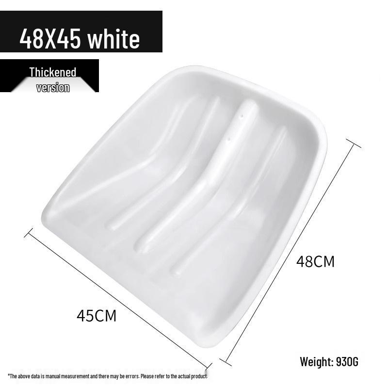 Extra Wide Tempered Iron and Plastic Snow & Grain Shovel