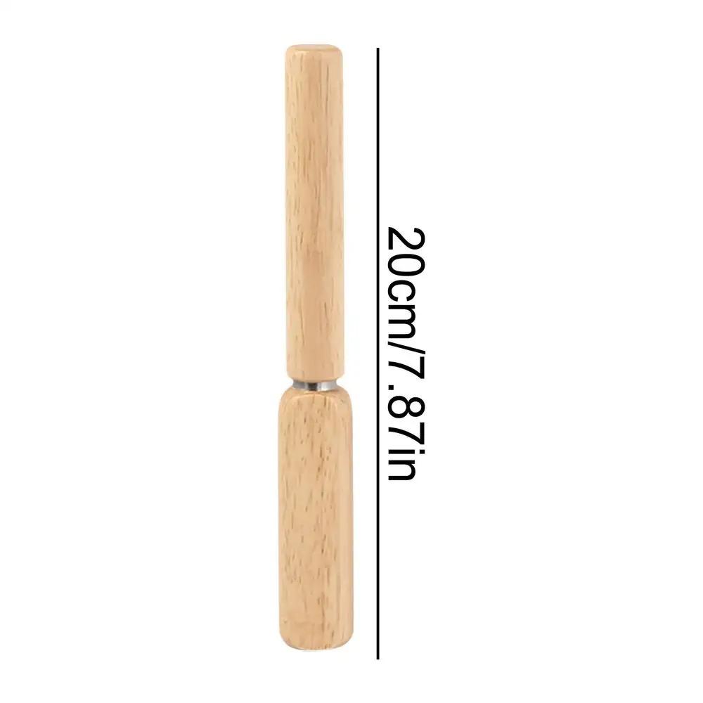 Pick For Breaking Ice Stainless Steel Manual Ice Crusher Tool With Wood Handle Non-Slip Bartending Cube Breaker