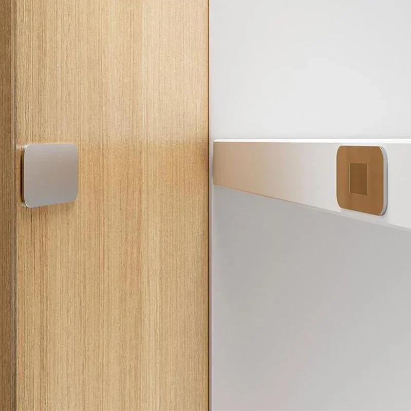 20/2pc Magnetic Cabinet Catches Door Stop Self Adhesive Invisible Hidden Magnets Closet Furniture Cupboard Drawer Closer Kitchen