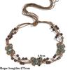 Bohemian Style Butterfly Water Diamond Woven Ethnic Style Wooden Bead Women'S Belt Casual Vacation Style Waist Rope