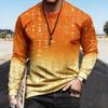 Spring Funny Print Pullover Europe America Fashion Comfortable Men's Long Sleeve T-shirt Outdoor Oversized Tees Top