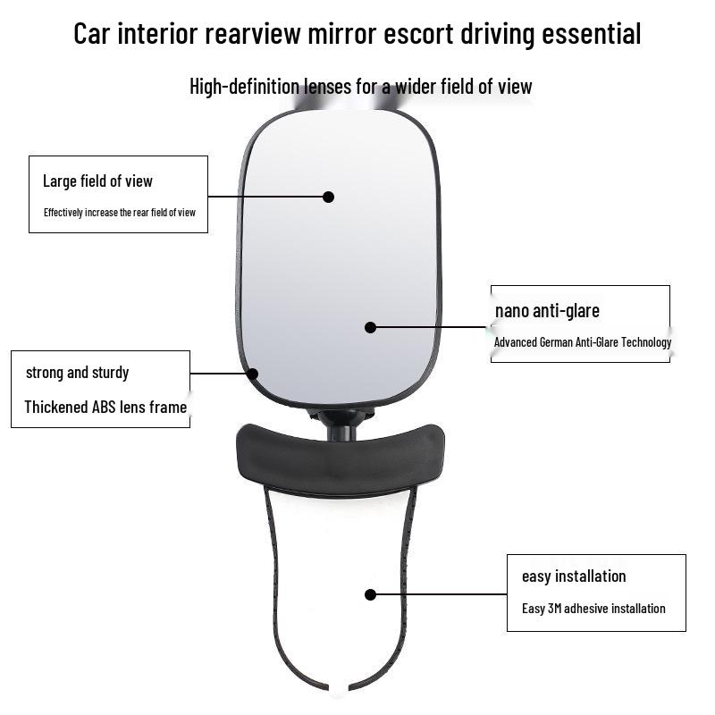 Cross-Border Rear-Facing Baby Car Mirror for Enhanced Visibility