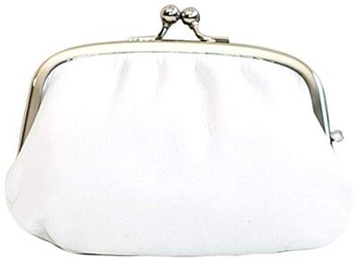 Made In Japan Cowhide Parent and Child Pouch White [Matsunoya]