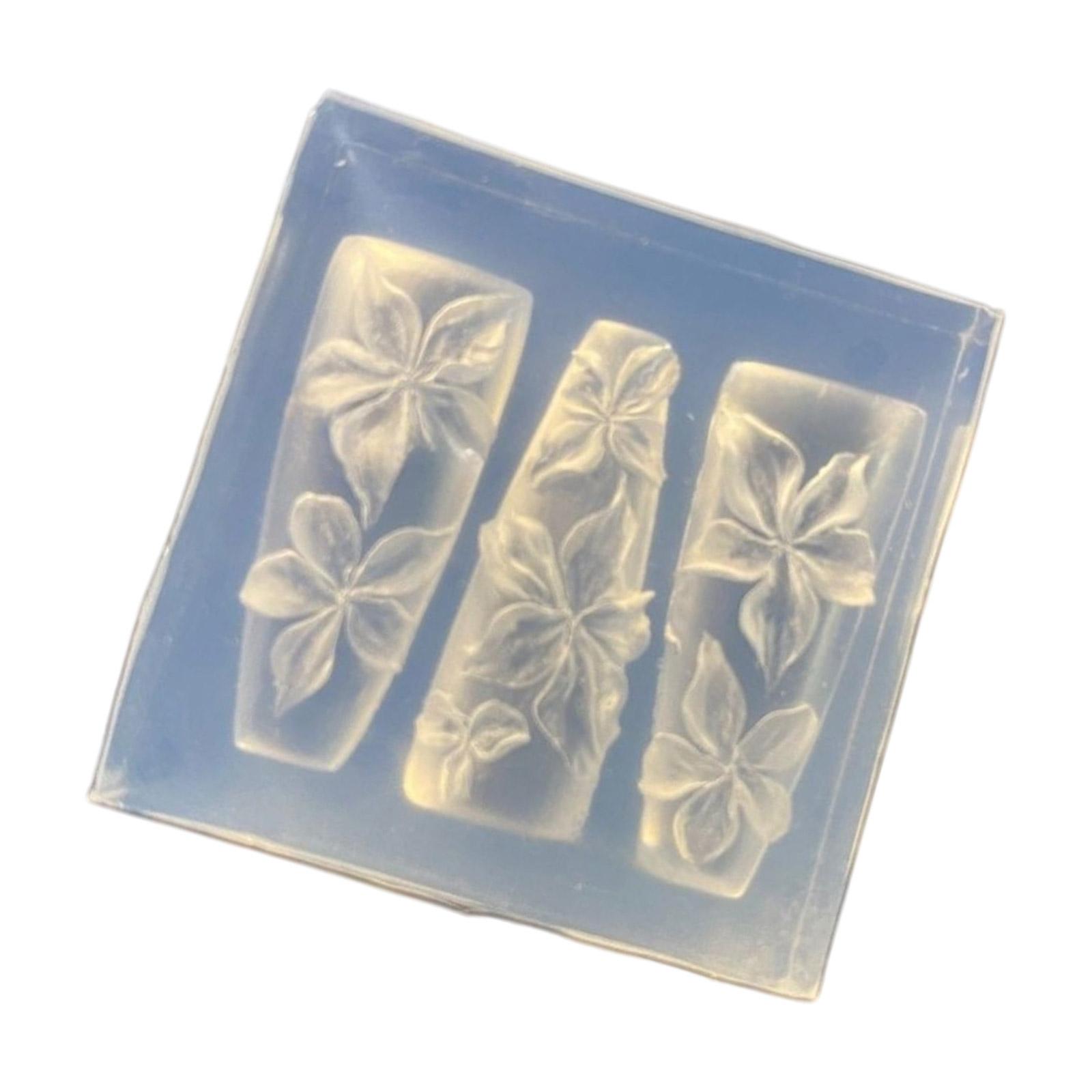 

Flexible Flower Shaped Nail Charm Mold Unique 3D Floral Decorations For Manicure Art Nail Accessories Making Mould