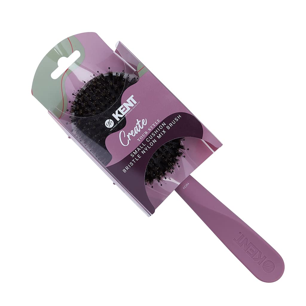 GB KENT Kent Boar Bristle Hair Cushion Hair Care Nylon Gentle On Tangle Finishing KENT Create KCR4 Brush, Brush, Brush, Shine, Manageability, Pins,