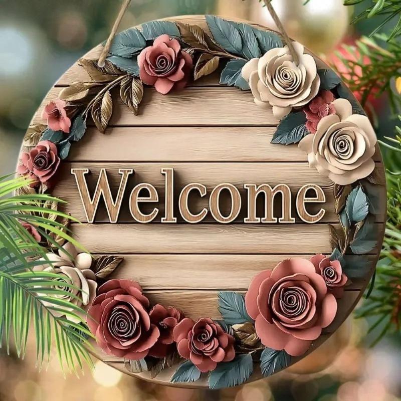 Segno in Metallo con Calligrafia Araba, Decorazione Murale Retro