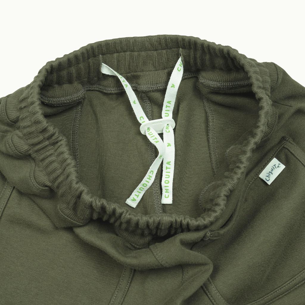 CHIQUITA Sweat Shorts (Cotton) Khaki 242501Skh