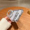 iPhone 17 Pro Max Transparent Case - Apple 16 Pro Rotating Stand - Magnetic Drop-proof