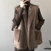 Reversible Korean-Style Women's Lamb Wool Vest Coat - Loose Deerskin Velvet Sleeveless Outerwear for Autumn/Winter