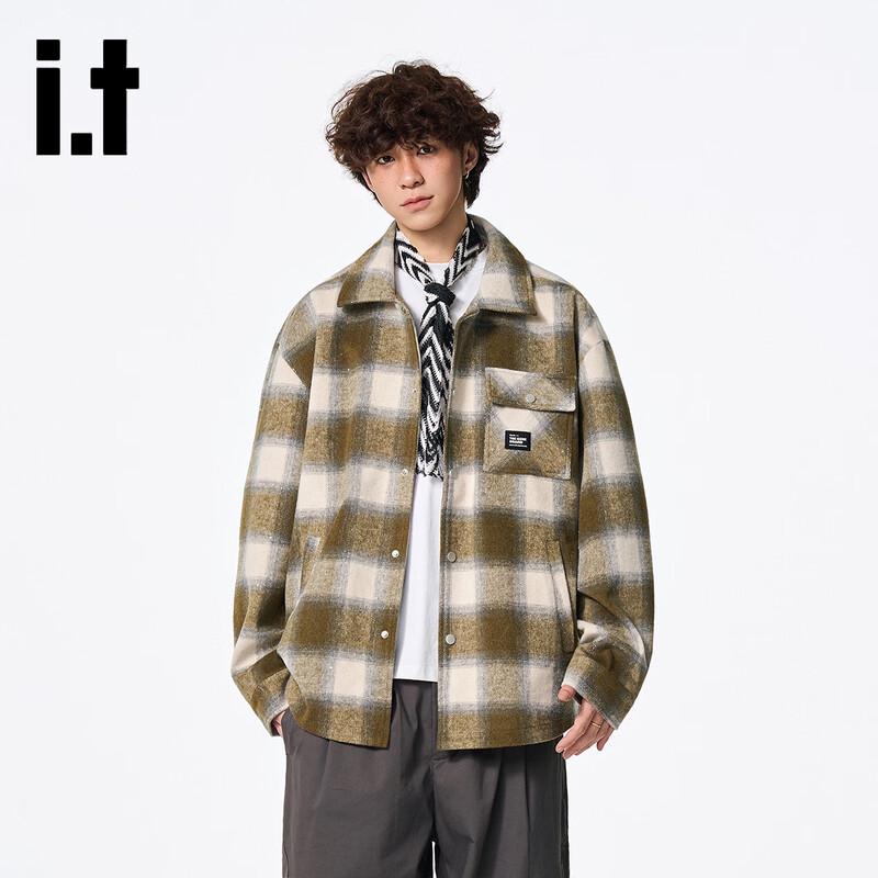 Izzue American Retro Plaid Jacket for Men