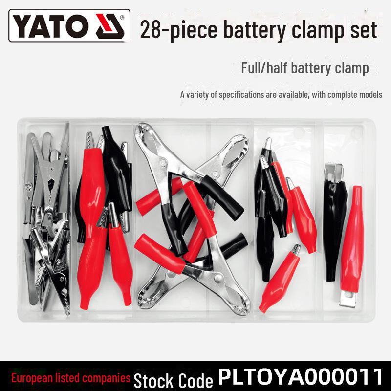 

Набор зажимов-крокодилов для автомобильного аккумулятора YATO 28-piece set YT-06870