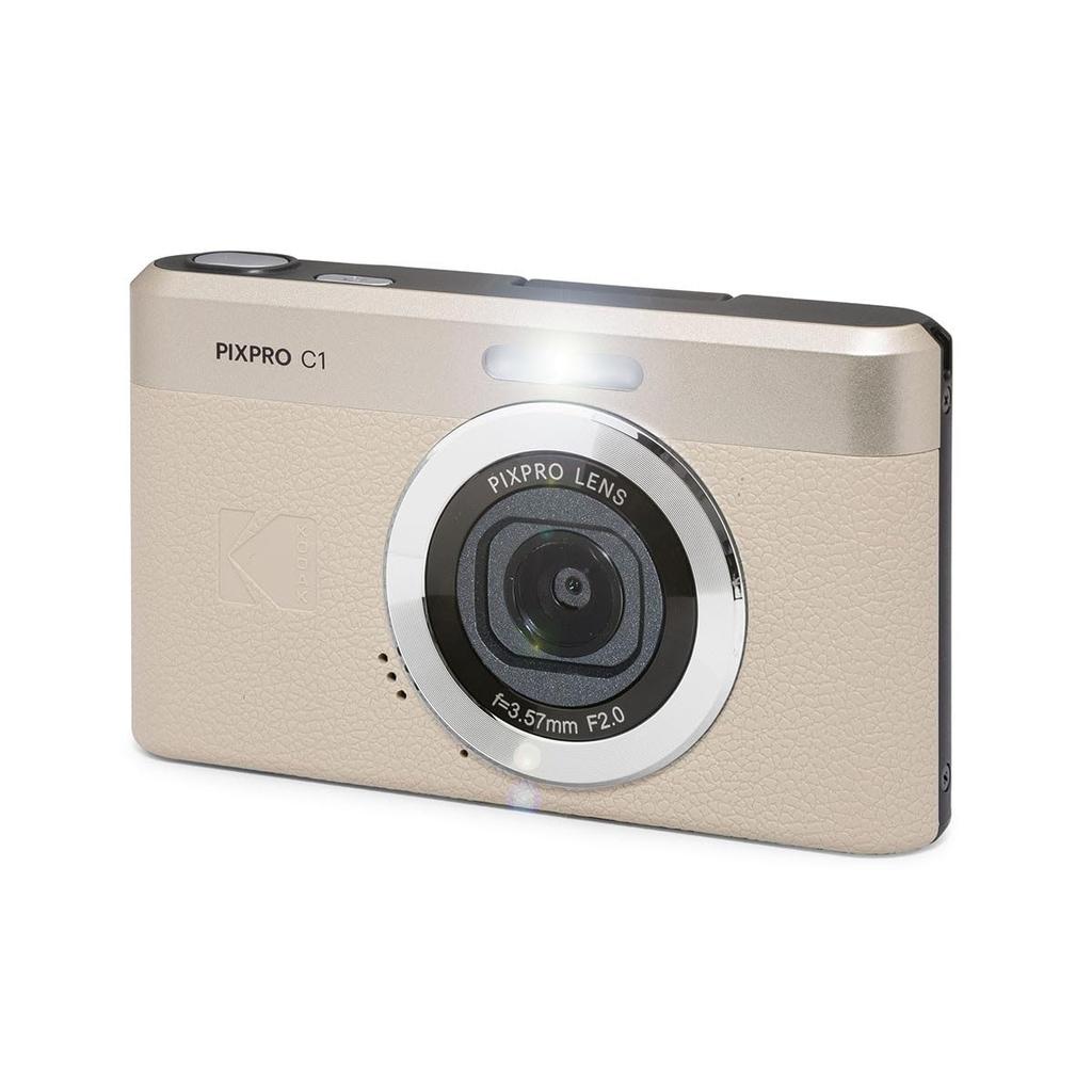 Kodak PIXPRO C1 Friendly Zoom Digital Camera - 13MP Compact Point & Shoot with 2.8" 180° Tilt LCD Flip Screen, Retro Vintage Design, 4x Zoom and