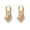 1Pair of Women's Pendant Earrings with Clasp Design, Ideal for Parties and Holidays (box Not Included)