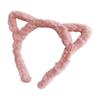 Hairband Kitten Ears Leopard Pattern Furry Plush for Halloween Cosplay Makeup Wash Face Stage Play Hair Hoop