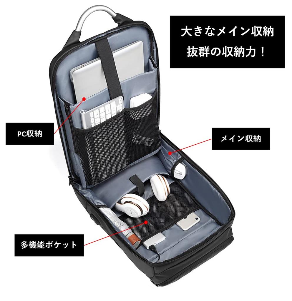 [W STORE] Făcut pe Pământ de Oameni Rucsac de Afaceri wbp-bk3, Capacitate Mare, Elegant, Încărcare USB, Rezistent la Apă, Multifuncțional, Ușor,