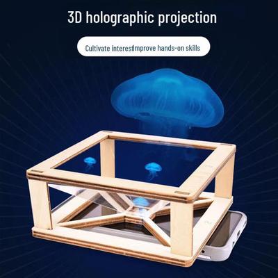 3D Holografik Projektör Kendin Yap Kiti: Öğrenciler için Optik Bilim Eğitimi Oyuncağı
